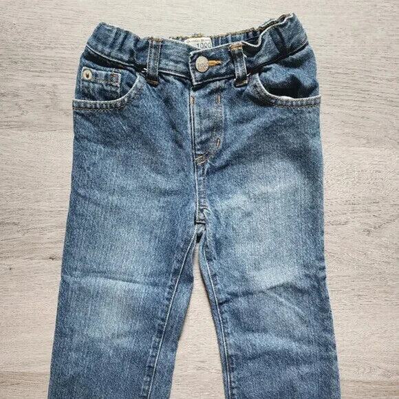 The Children's Place Boy's Toddler Snap Button Closure Bootcut Jeans Size 3T - Picture 2 of 8